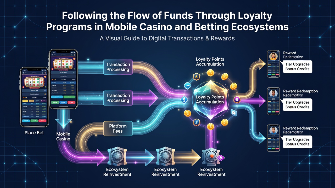 Darstellung von Zahlungsströmen in Treueprogrammen mobiler Casino- und Wettplattformen