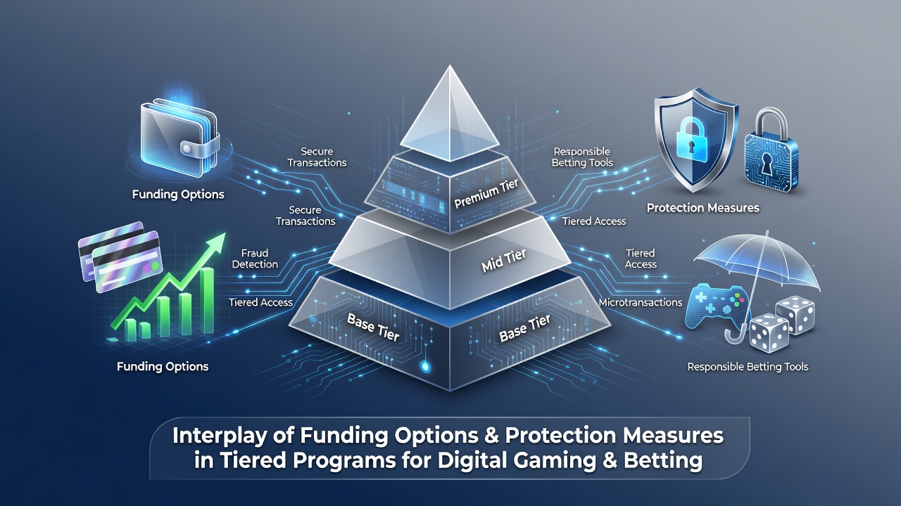 Digitale Zahlungsflüsse und gestaffelte Schutztools in Online-Gaming-Plattformen